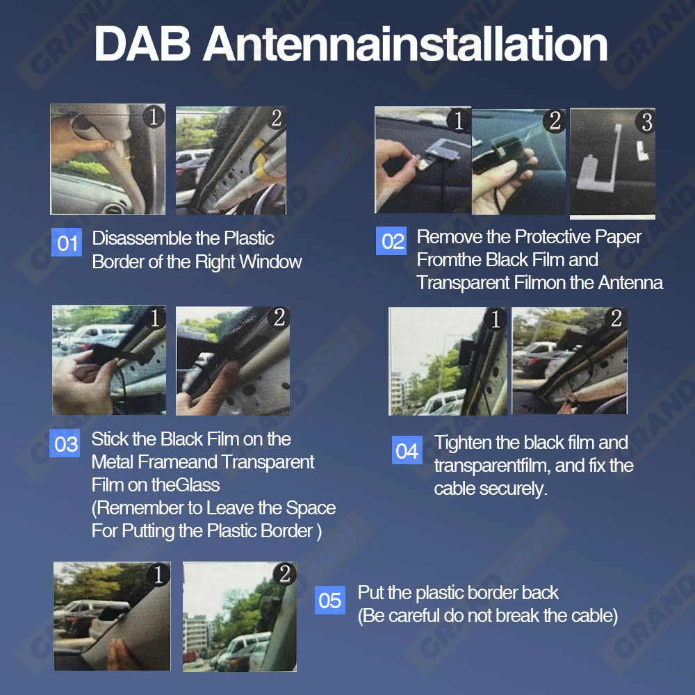 Grandnavi Car DAB+ Digital Radio Box DAB+ Receiver Antenna USB Interface Portable Only For MP3 Player With USB Ports