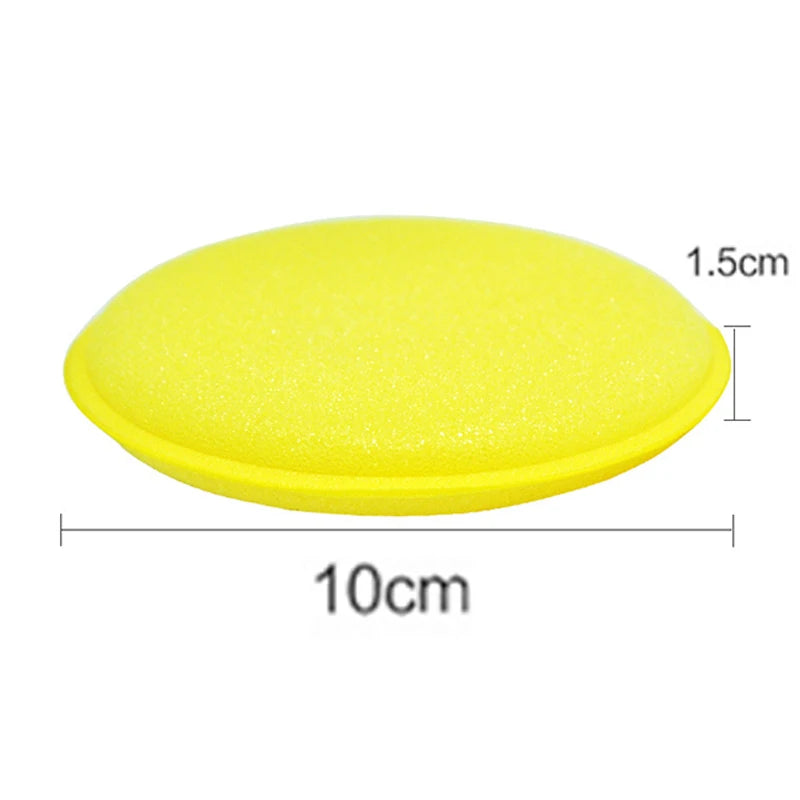 10Pcs Round Car Waxing Polish Sponges Car Detailing Tools High Density Foam Applicator Pads Curing and Polishing Sponge Car Wash