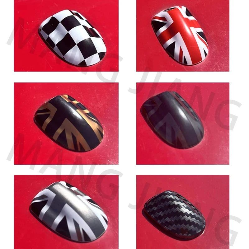 Car Wiper Water Spray Nozzle Covers Stickers Union Jack For Mini Cooper F54 F55 F56 F57 F60 Decorative Shell Car Accessories