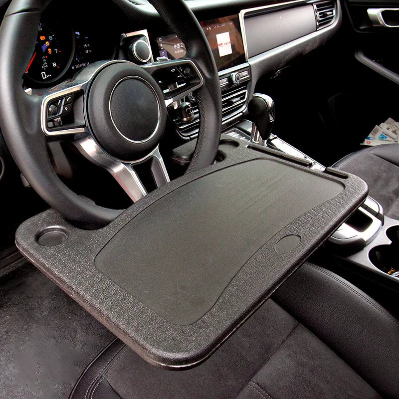 Portable Car Laptop Computer Desk Mount Stand Eat Work Bracket Drink Food Coffee Tray Board Car Steering Wheel Dining Table