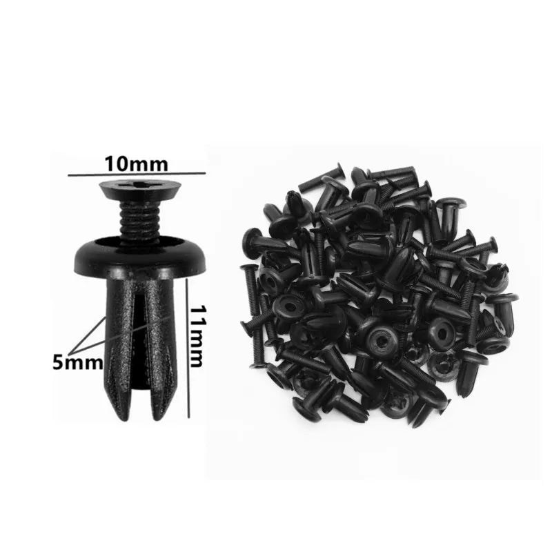 60Pcs 5mm 6mm 7mm 8mm 9mm 10mm Hole Car Bumper Rivet Fastener Auto Fender Trim Panel Screw Clips For Honda Nissan Toyota Hyundai