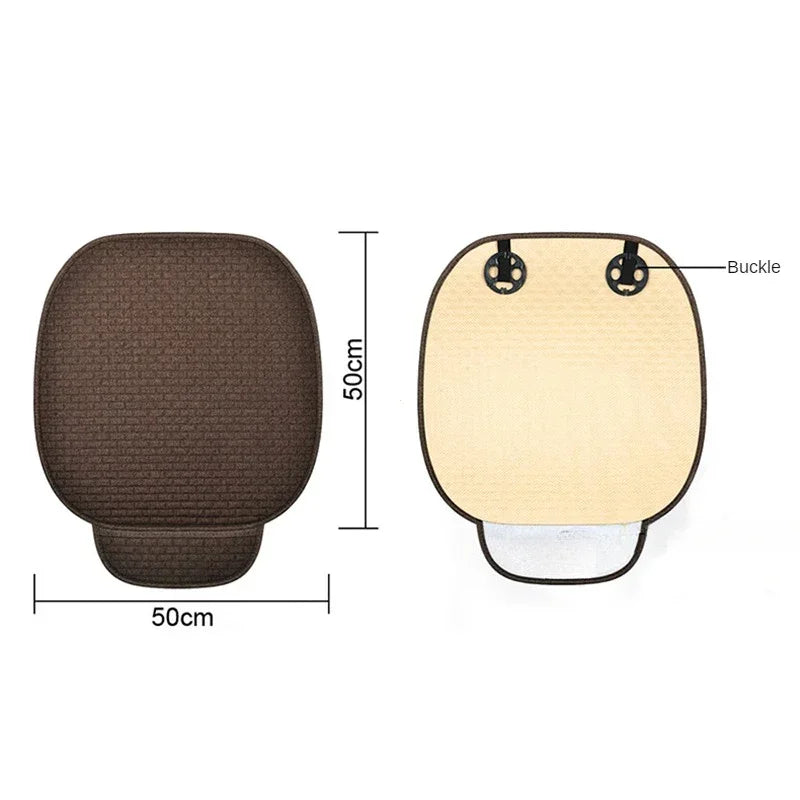 Universal Anti-slip Car Seat Cover Car Seat Front Seat Protector Breathable Linen Comfort Cushion Accessories
