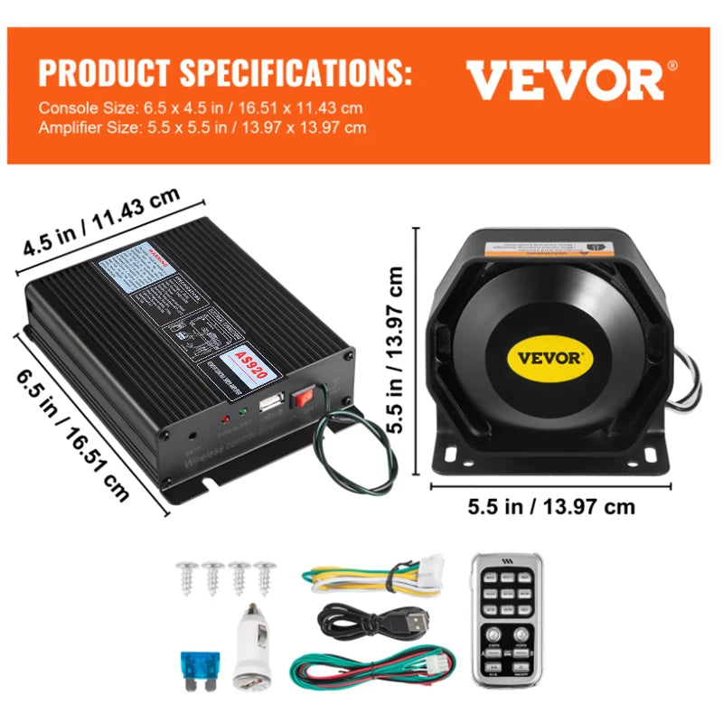 200W police car ambulance alarm, car mounted loudspeaker, whistle horn, wireless multi tone remote control, raised sound for res