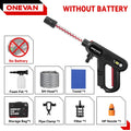 ONEVAN 3500W 220Bar Brushless Car Washing Machine Rechargeable  High Pressure Water Gun Wash Tools For Makita 18V Battery Pin