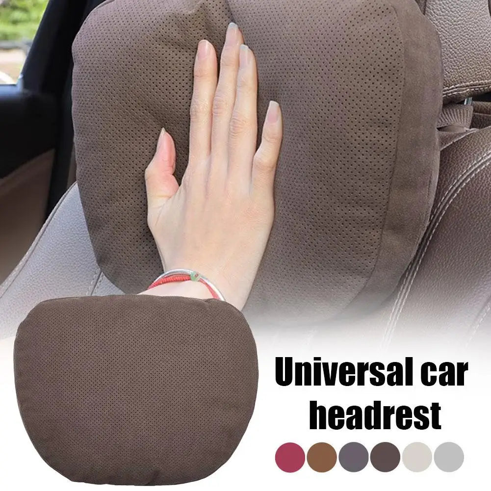 Car Seat Headrest Neck Pillow Wear Resistant Breathable Headrest Simple Installation Universal Car Head Waist Support Pillow