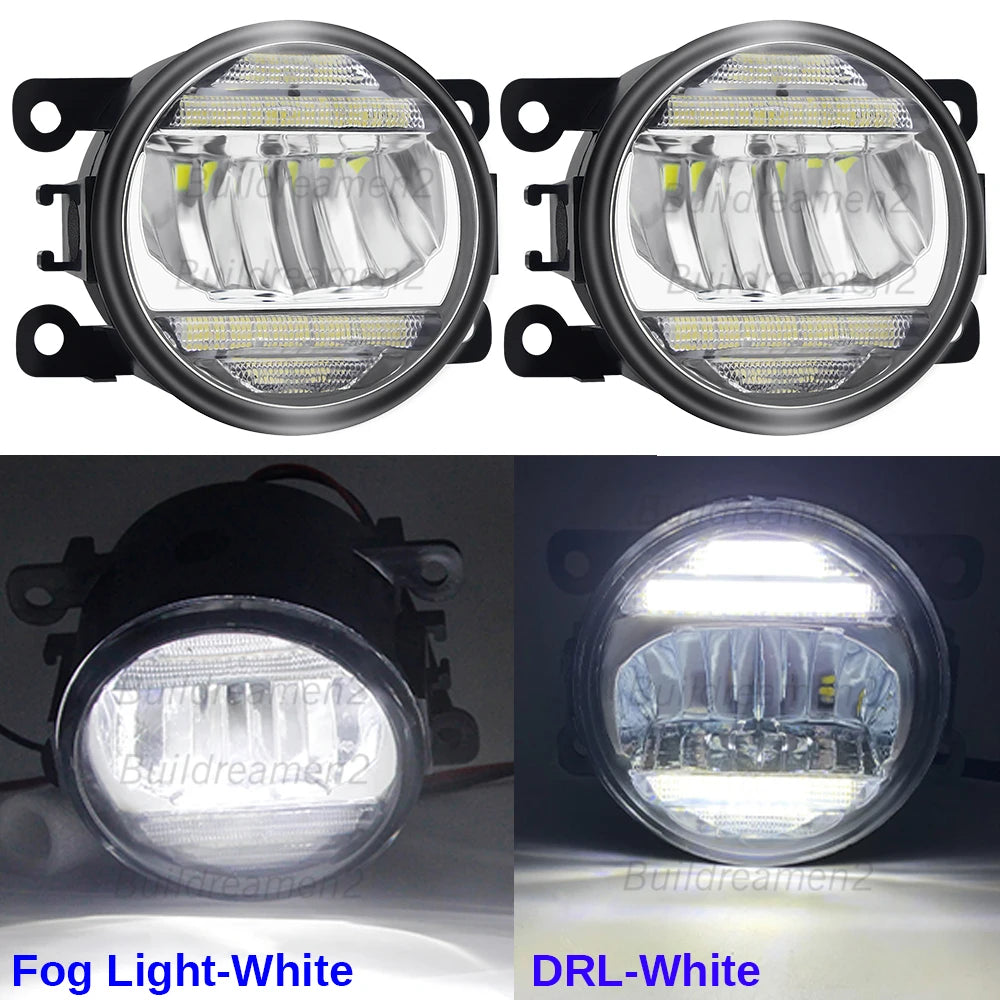 2IN1 Car Canbus LED Fog Light Accessories with Daytime Running Lamp DRL H11 For Citroen Jumper Jumpy 290 295 2015-2024