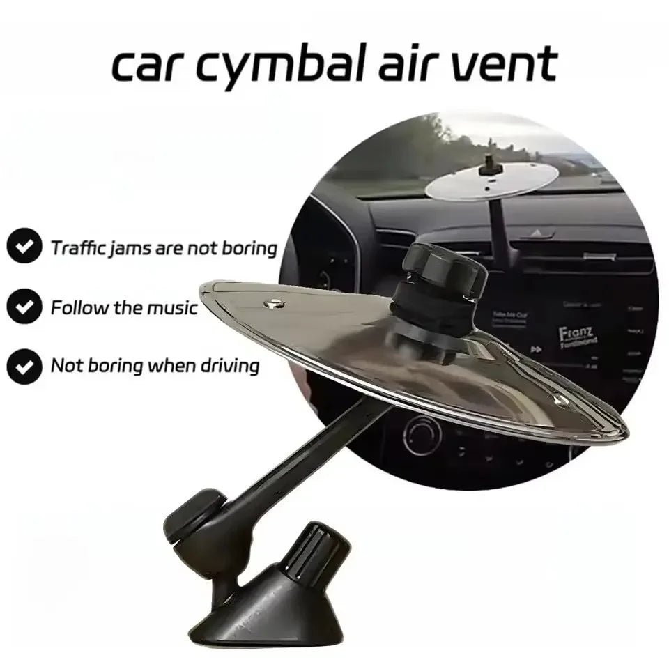 In-car Entertainment Hand-shooting Cymbals Crash Dashboard Air Vent Mount for Automobile Ventilation Port