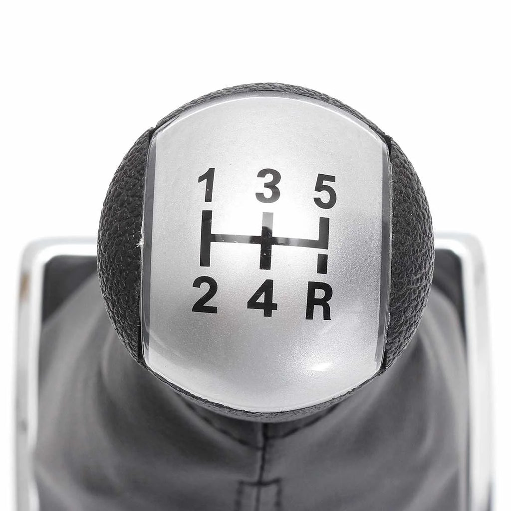 5-Speed Manual Gear Shift Knob PU Leather Gaiter Boot Cover For Ford/Focus 2 MK II 2005 2006 2007 2008 2009 2010 2011