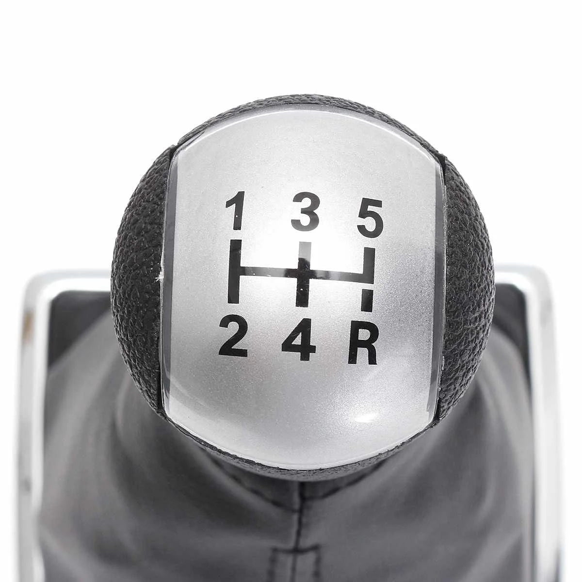 5-Speed Manual Gear Shift Knob PU Leather Gaiter Boot Cover For Ford/Focus 2 MK II 2005 2006 2007 2008 2009 2010 2011