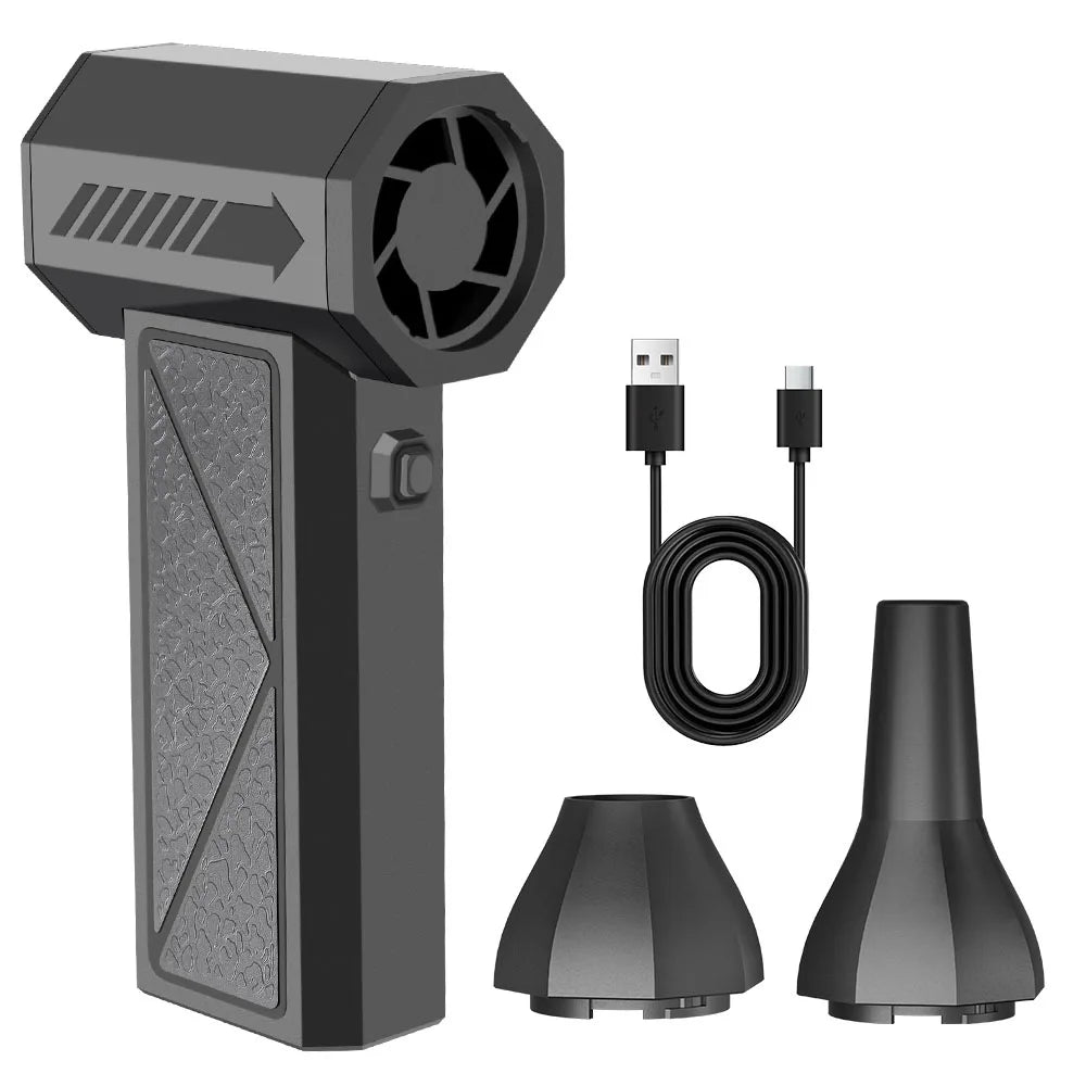 Electric Air Duster 130000RPM 80W Portable 4 Gear Car Washer Blowing Interior Seat Dashboard Clean Blower Turbo Fan Cordless