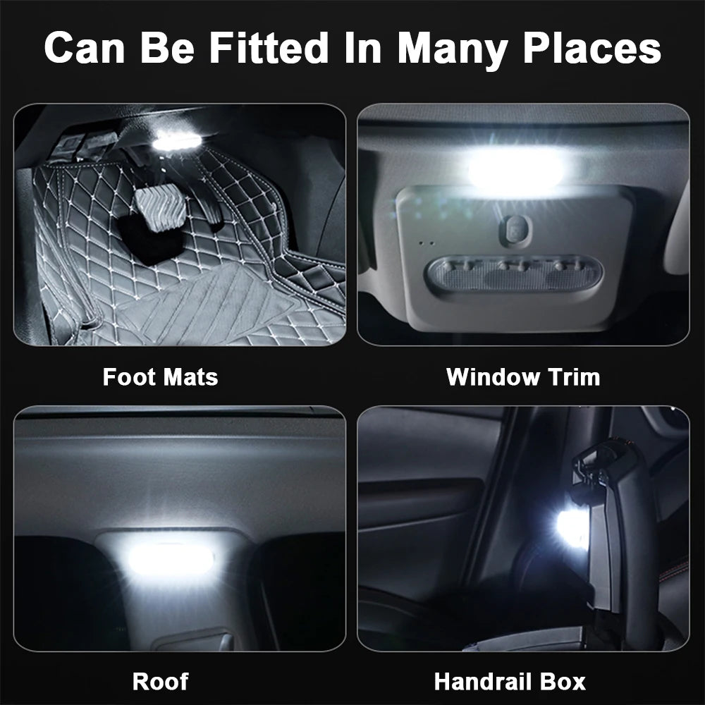 Adesivas Wireless Led Lights Trunk LED Light Roof Car Interior Lights Ambient Car Lighting Caravan LED Touch Lights with Battery