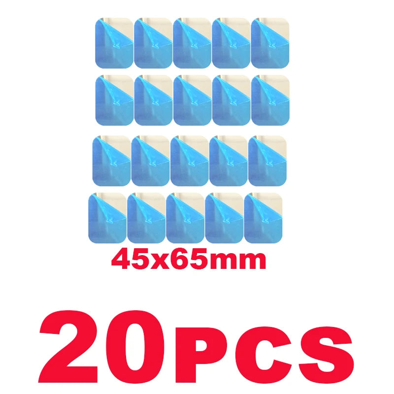 1/20Pc Car Phone Holder Metal Plate Magnetic Sticker Holder for Mobile Tablet Magnet Disk Desk Car Stand Round Square Iron Sheet