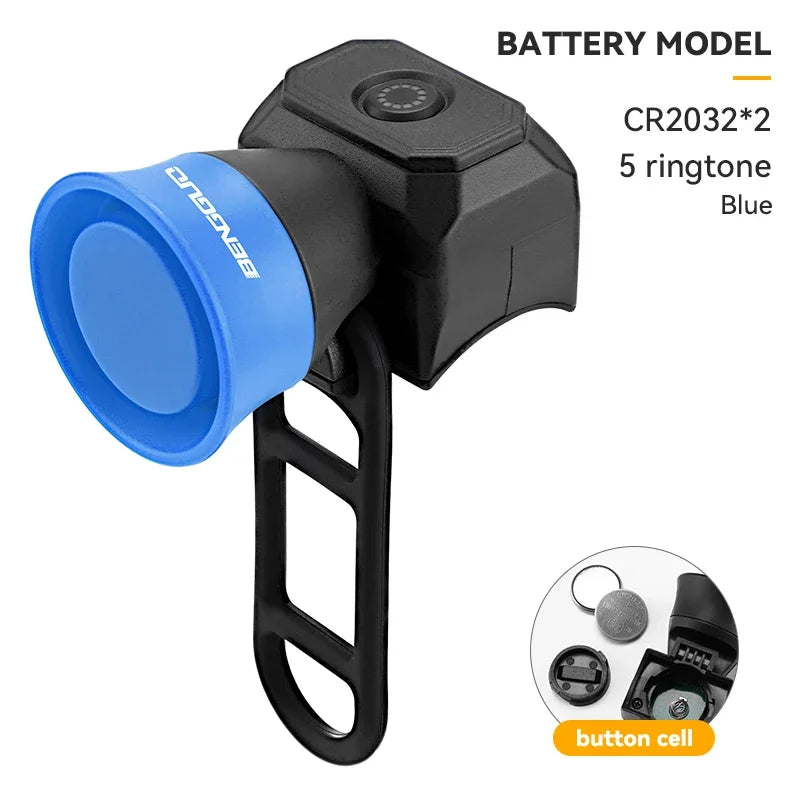 IP4X Waterproof Bicycle Mountain Bike Horn 120 db Battery/Charging Bike Bell Children's Scooter Baby Stroller Balance Car Horn
