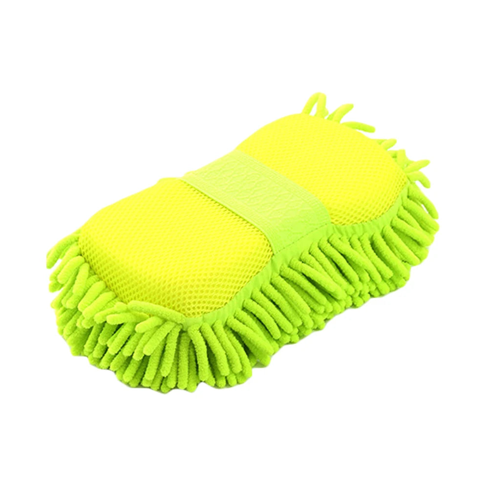 1pc Car Wash Glove Microfiber Chenille Car Wash Sponge Care Washing Detailing Brush Pad Multifunction Cleaning Tool