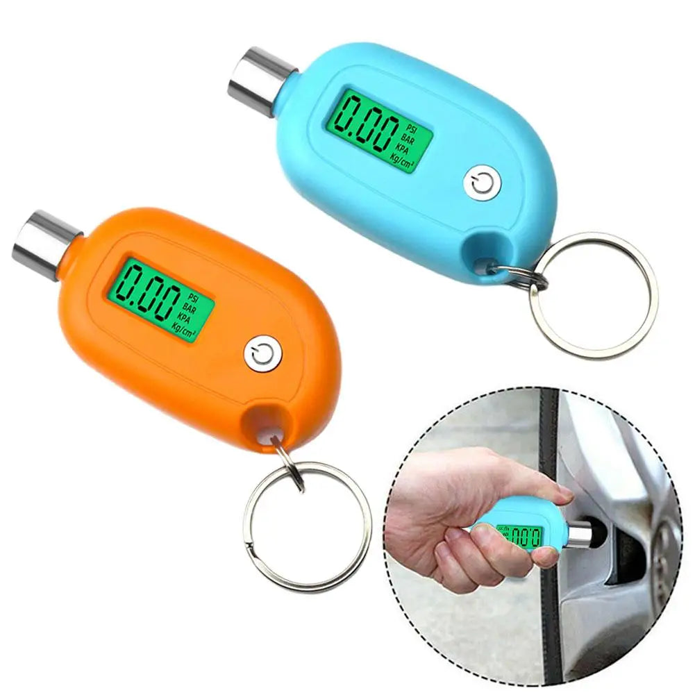 Mini Tire Gauge Digital With LCD Display Car Tire Air Safety Motorcycle Tools Alarm Tire Testing Tester Meter Pressure Auto Tool