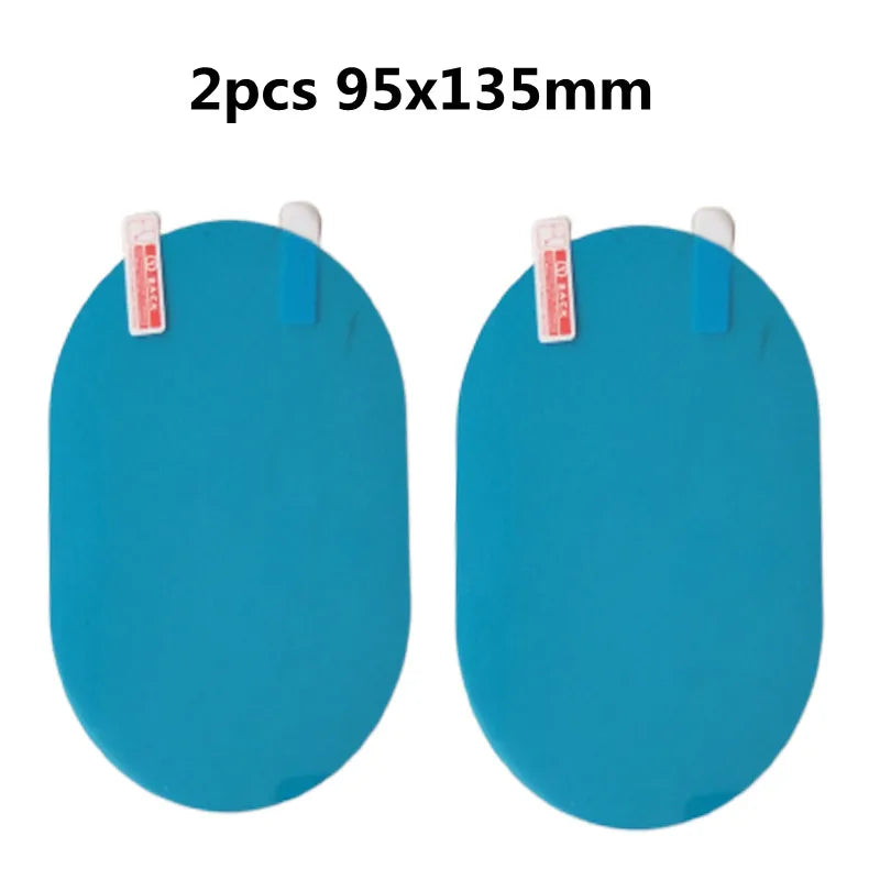 2/4/8 Pcs Car Side Rearview Mirror Waterproof Anti-Fog Film Side Window Glass Film Can Protect Your Vision Driving On Rainy Days