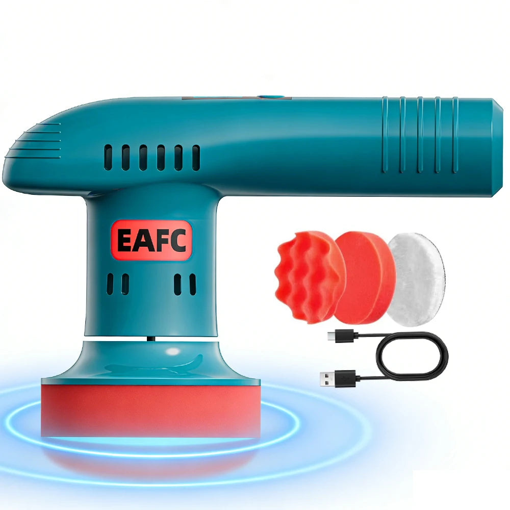 EAFC 4500mAh Portable Electric Polisher Multi-Function For Tile Marble Car Detailing Waxing Sealing 3-Speed Adjustment Polisher