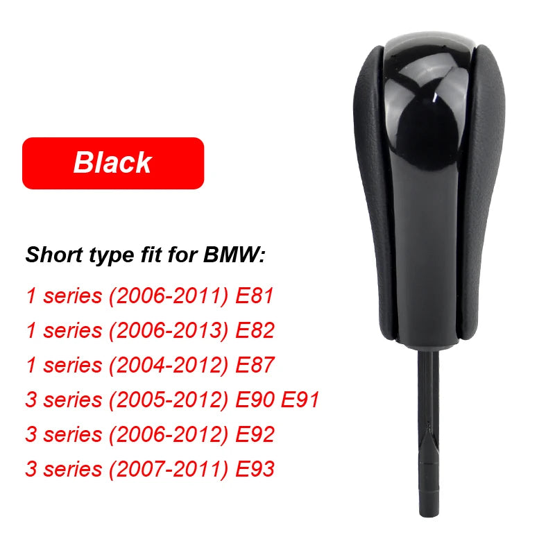 Automatic Car Gear Shift Knob For BMW E39 E46 E53 E60 E61 E63 E64 E81 E82 E87 E90 E91 E92 E93 E83 ABS Carbon fiber Car Styling