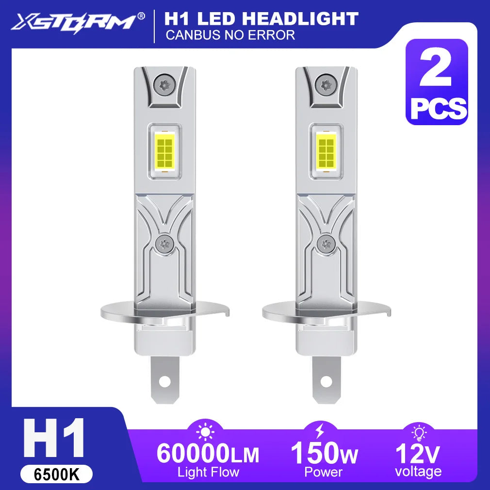 XSTORM H1 LED Headlight Bulb 60000LM 150W High Power Auto Fog Lamp 6500K 12V Led Lights for Car Head Lamps Driving Running Lamp
