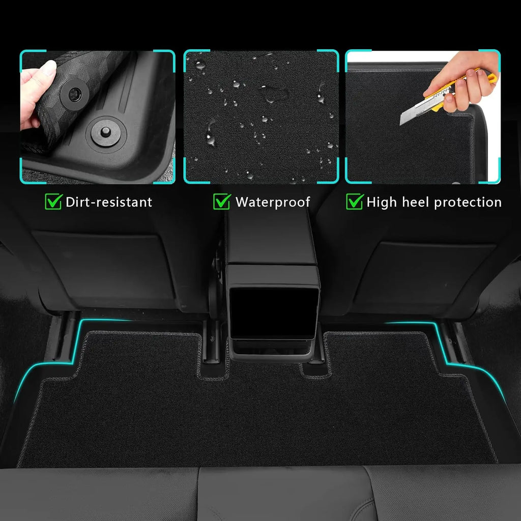 2023-2025 For Tesla Trunk Mat For  Model 3 highland Floor Mat  Luggage Mat TPE waterproof Anti-Slip Set Floor Liner Mats