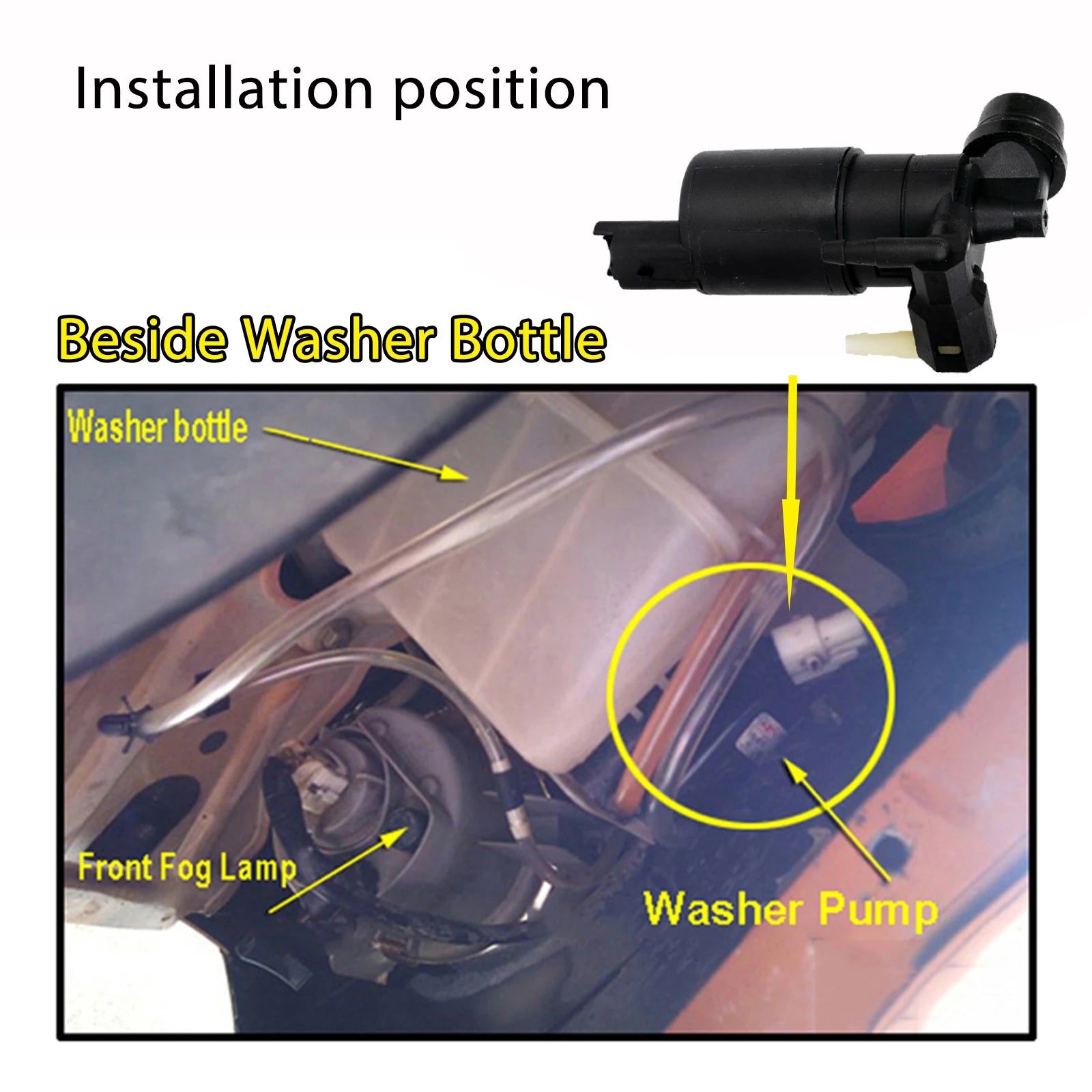 Erick's Wiper Front & Rear Windscreen Washer Pump For Renault Trafic 2001 - 2013 Clio Twingo Kangoo Logan 7700428386 8200030639
