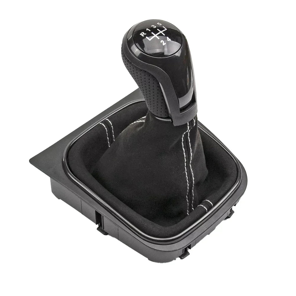 For Golf 5 MK5 Golf 6 MK6 Car Speed Gear Shift Knob With Gaiter Boot for Jetta MK3 SCIROCCO III 137 138 EOS 1F7 1F8