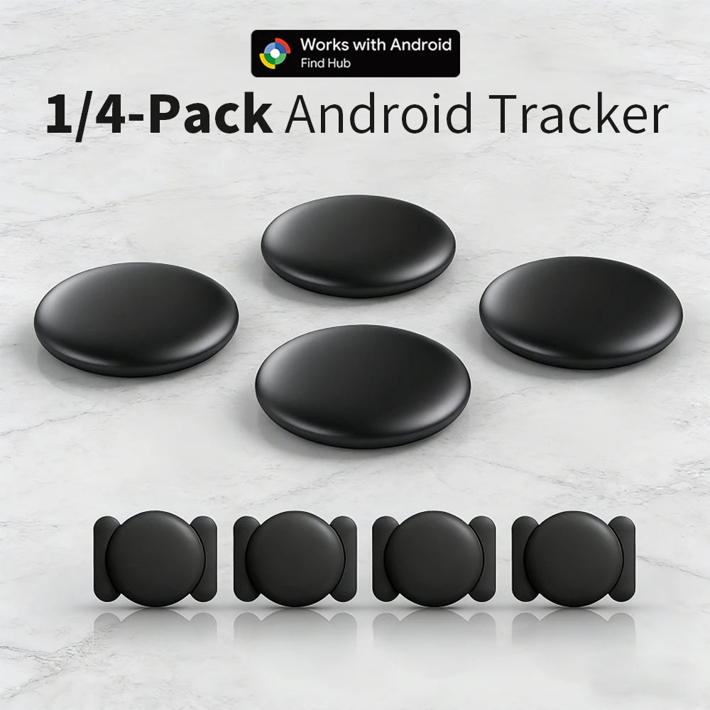 1/4-pack Android Tracker Suction waterproof Anti-lost Finder Device For Google's Find Hub App Smart Tag for Pixel Motorola GMS