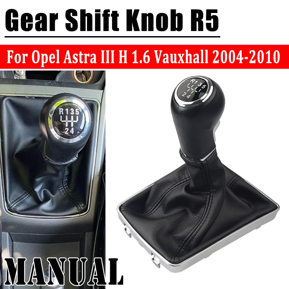 Gearbox Handles Gear Shift Knob Lever Shifter 5 6 Speed For AUXHALL OPEL ASTRA III H 1.6 2004 2005 2006 2007 2008 2009 2010