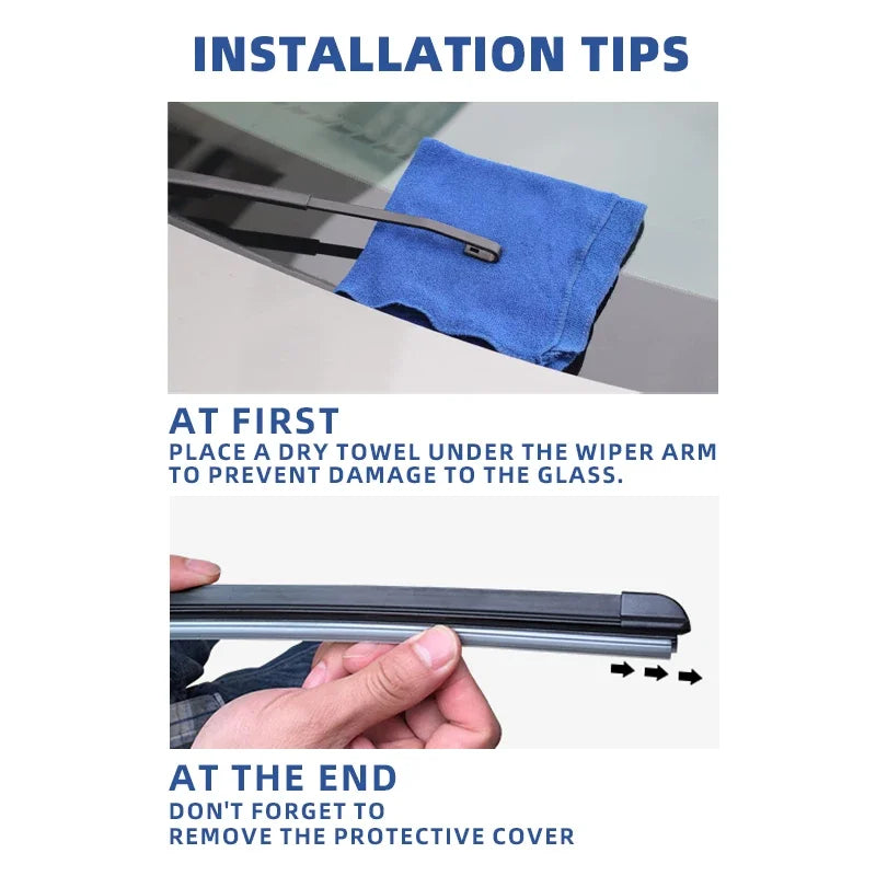 LHD Front Windshield Wiper Blades For Geely Tugella FY11 2020 2021 2022 2023 2024 2pc Windscreen Window Brushes Accessories