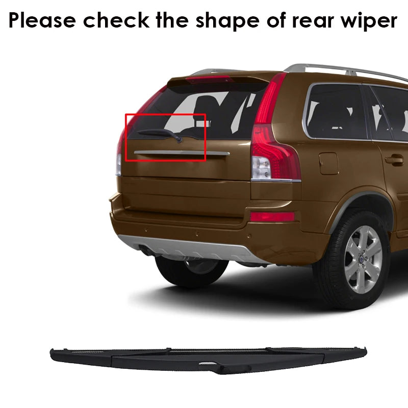 Xukey Windshield Front Rear Wiper Blades For Volvo XC90 2012 2013 2014 Window Rubber Brush Car Accessories 24'' 22'' 14''