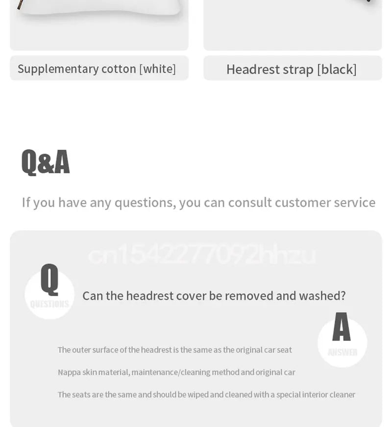 For Tesla Model 3 Y Flocking/Leather Car Seat Neck Pillow Soft Memory Neck Pillow High-Quality Headrest Lumbar Support