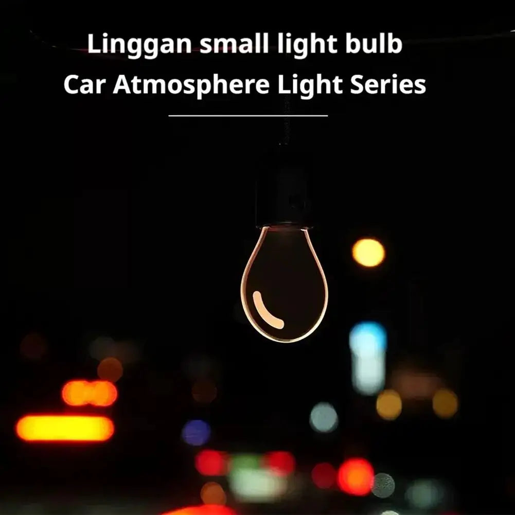 Car Pendant Glowing Small Light Bulb Car Interior Decoration Ambient Light Car Accessories For Auto Interior Decoration Pendant