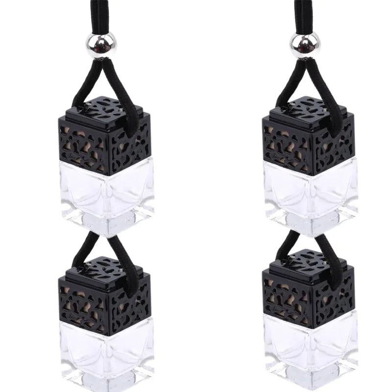 Air Freshener Ornament Perfume Bottle Pendant Essential Oils Auto Car Perfume Bottle Hanging Glass Bottle Car-styling