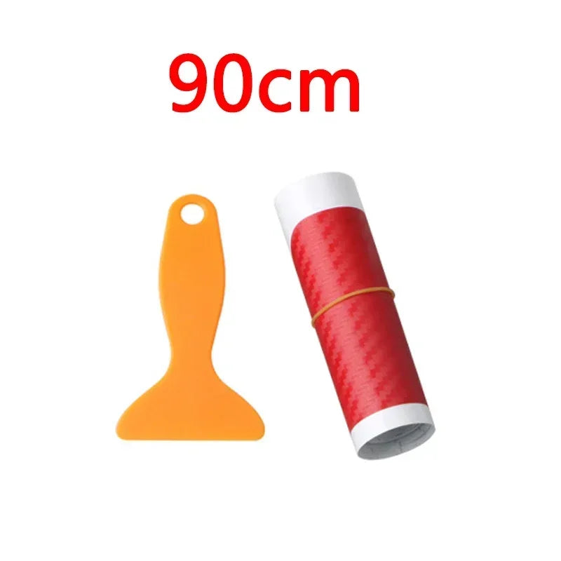 Car Rear Bumper 90/104cm  Sticker Carbon Fiber Protective Pad Anti-Scratch Cover Car Edge Board Scuffproof Decal Strip