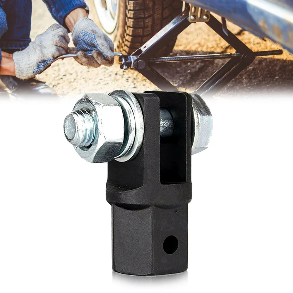 1/2 Inch Scissor Jacks Adaptor Drive Impact Wrench Adapter Tool Jack Shear Chrome Vanadium Steel Adapter Steel Ball Joint Rod