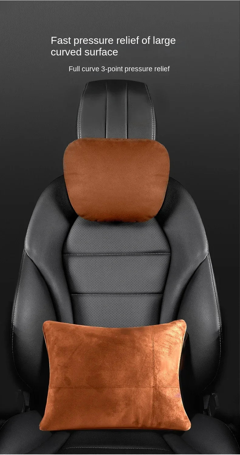 Car Headrest Neck Support Seat / Maybach Design S Class Soft Universal Adjustable Car Pillow Neck Rest Cushion High Quality