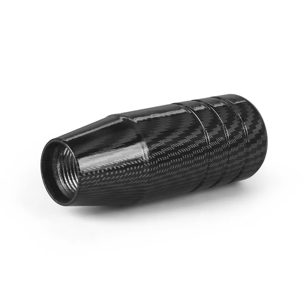 8.5CM Aluminum Carbon Filter Black Gear Shift Knob Racing Universal Manual Transmission Shifter Lever Knob With three adapters