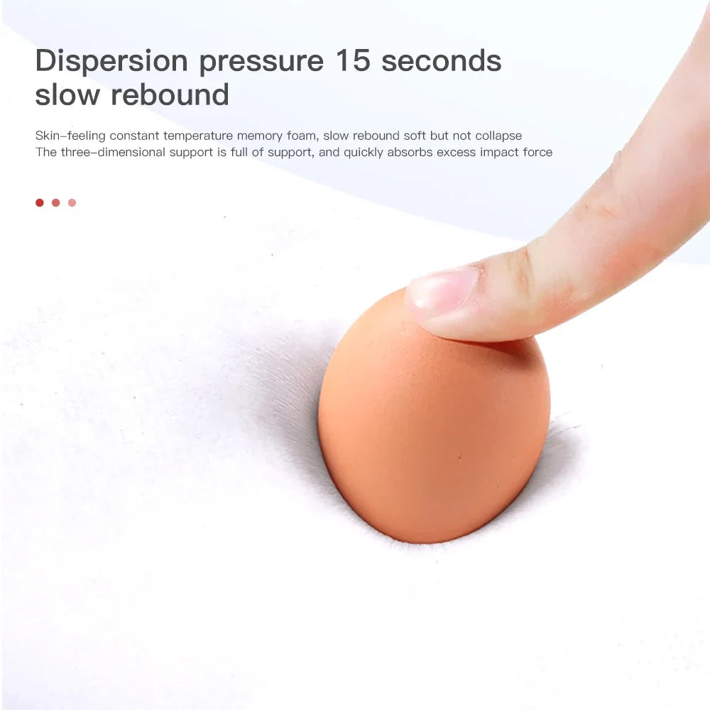 KJOY Seat Headrest Travel Rest Neck Pillow PU Leather Neck Pillow Memory Foam Pillows Car Accessories  used for Tesla Model3/Y/X