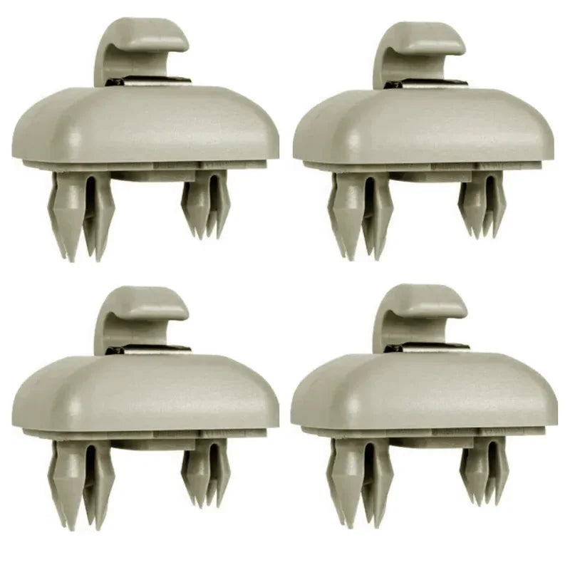 4X Car Sun Visor Clip Gray Interior Hanger Hook Clip Bracket for Audi A1 A3 A4 A5 Q3 Q5 A7 B6 B7 B8 S4 S5 8E0857562 8U0857562A