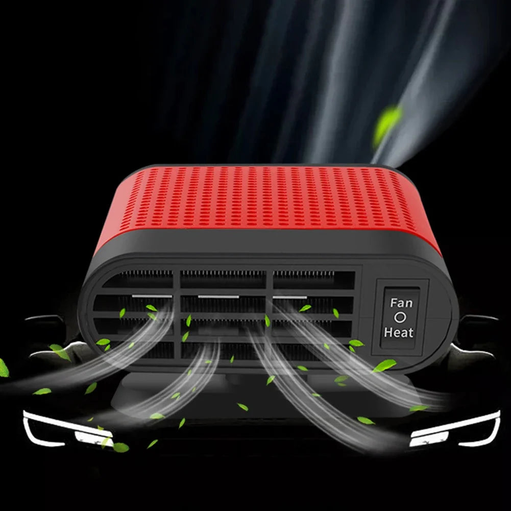Portable Car Heater Fan 12V/24V Fast Heating Window Windshield Defogging Defrosting Electric Heating Fan Car Anti-Fog Heater