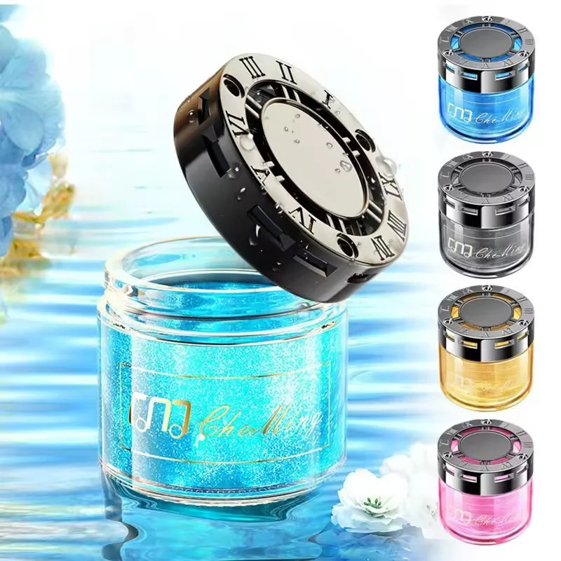 2024 New Flowing Sand Solid Fragrance Car Aromatherapy High End Car Logo Car Aromatherapy Seat Decoration Air Freshener