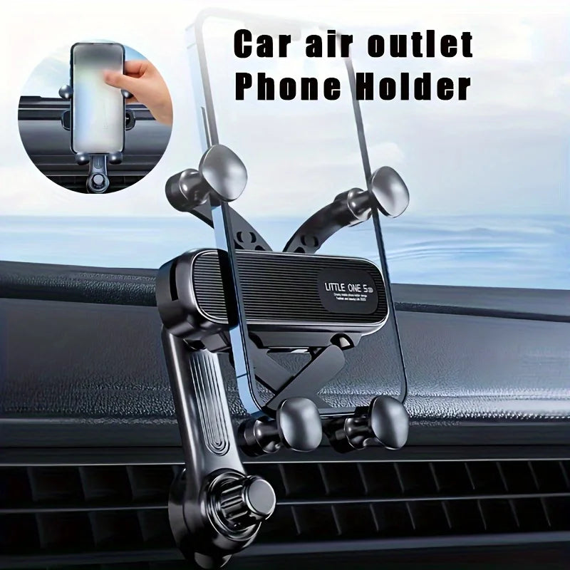 Gravity Automobile Phone Holder Car Vent Fixed Phone Holder Universal Shock Resistant Holder Suitable 4.7-7 Inch IPhone Phones