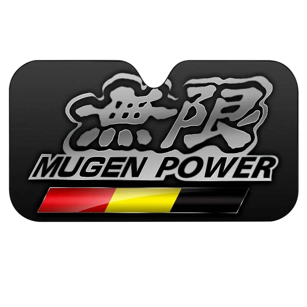 Mugen Powers Heated Windshield Sunshade Car Window Windscreen Cover Sun Shade Auto Sun Visor Car-covers