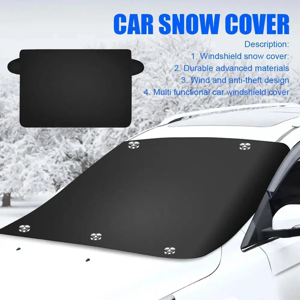 Car Magnetic Snow Shield Winter Front Windshield Cover Anti-frost Sun Protection Half Car Cover Insulated sunshade