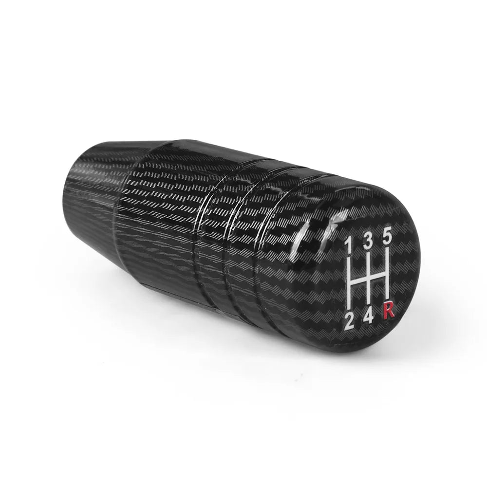 8.5CM Aluminum Carbon Filter Black Gear Shift Knob Racing Universal Manual Transmission Shifter Lever Knob With three adapters