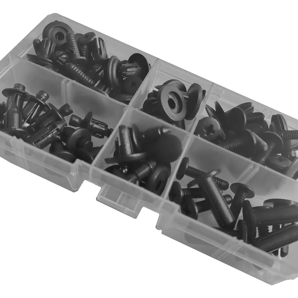 6mm Motorcycle Auto Mudguard Screw Rivet Bag Packed For Mitsubishi Wheel Arch Car Trunk Plastic Fastener Clip Repair Small Box