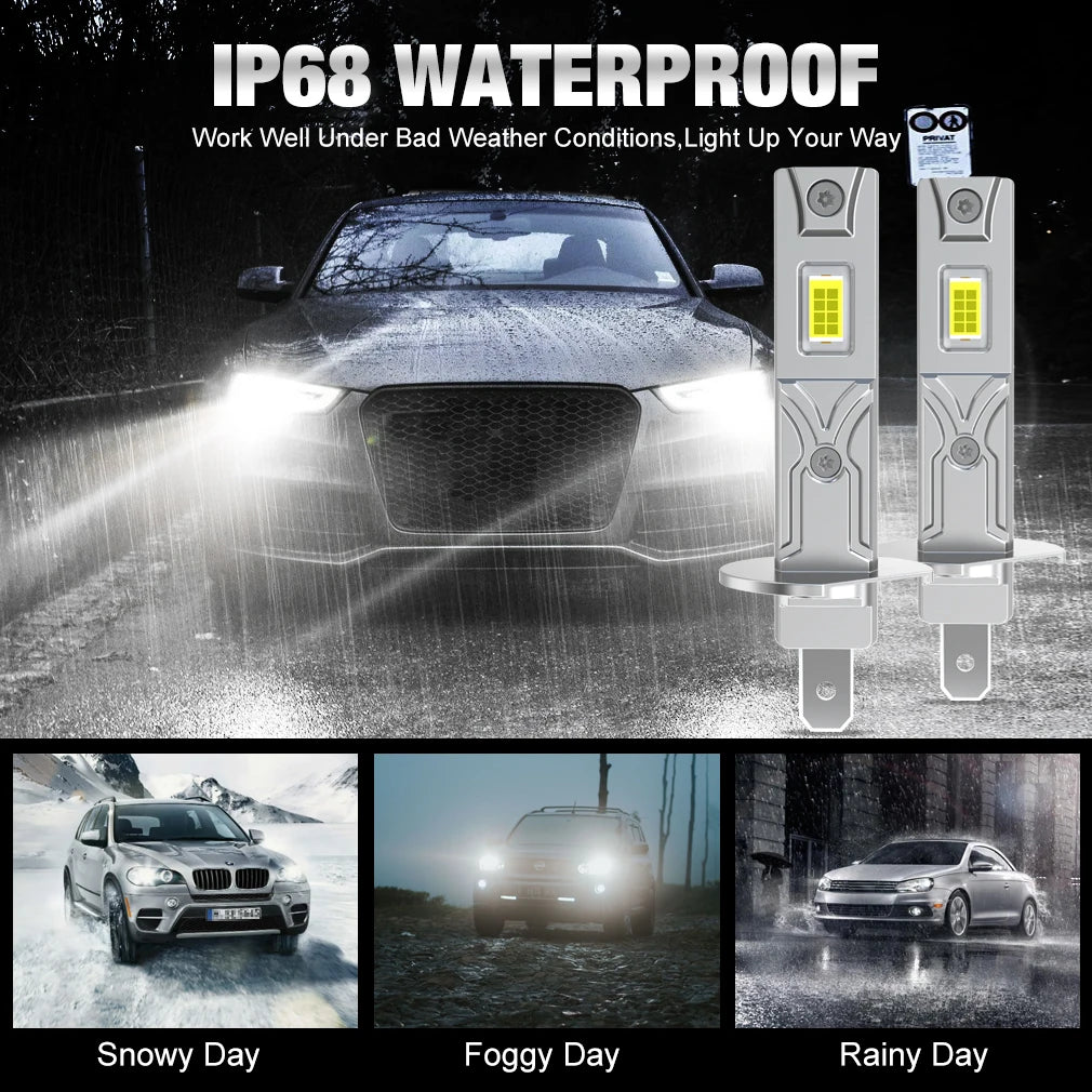 XSTORM H1 LED Headlight Bulb 60000LM 150W High Power Auto Fog Lamp 6500K 12V Led Lights for Car Head Lamps Driving Running Lamp