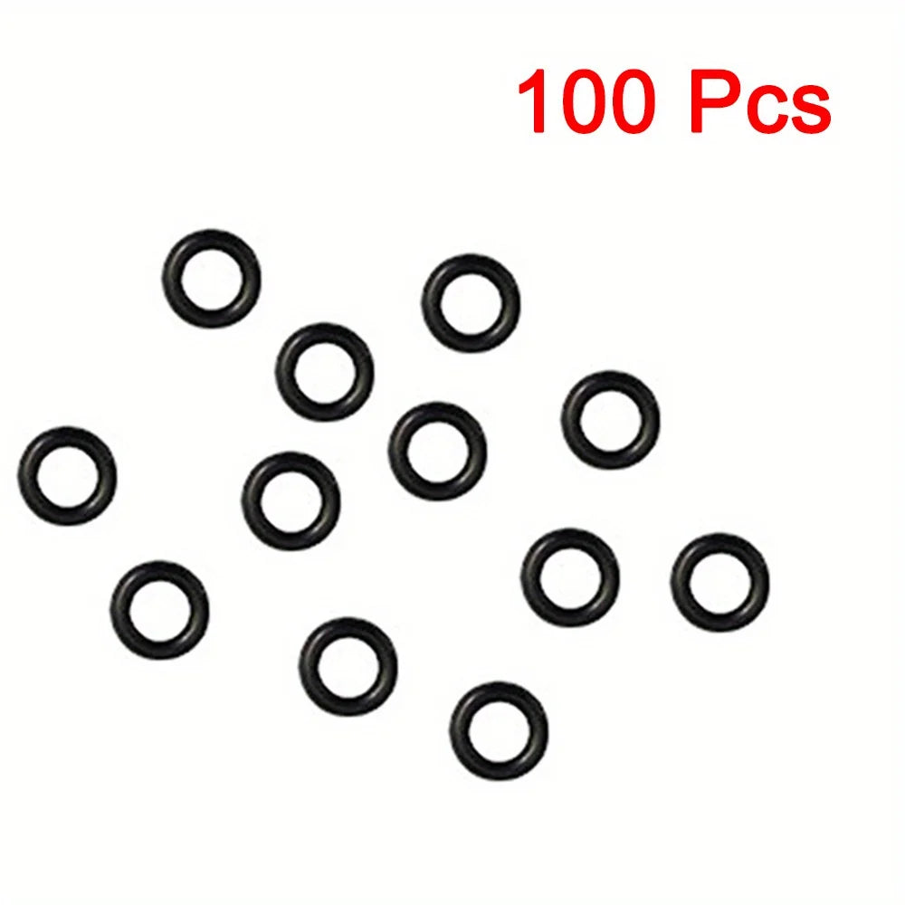 100-10pcs High Pressure Water Gun Cleaning Outlet O-ring Silicone Ring Black Car Wash Machine Car Beauty Water Gun Rubber ring