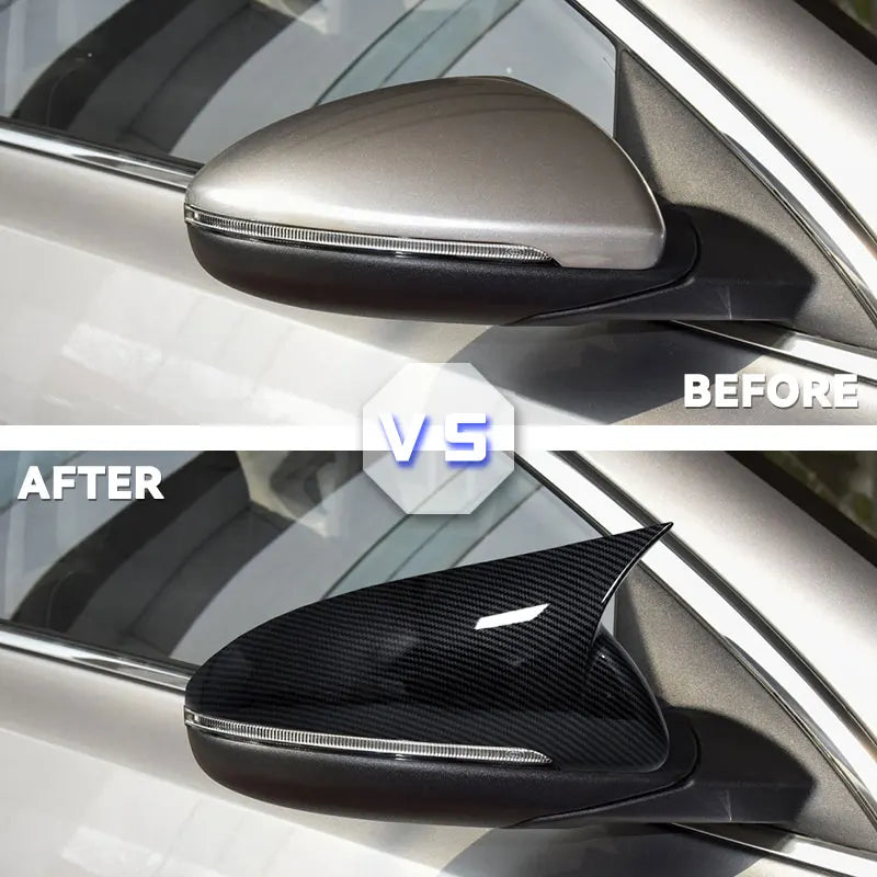 For KIA K3 Cerato Forte 2019 2020 2021 2022 Rearview Side Mirror Cover Wing Cap Exterior Door Rear View Case Trim Carbon Fiber