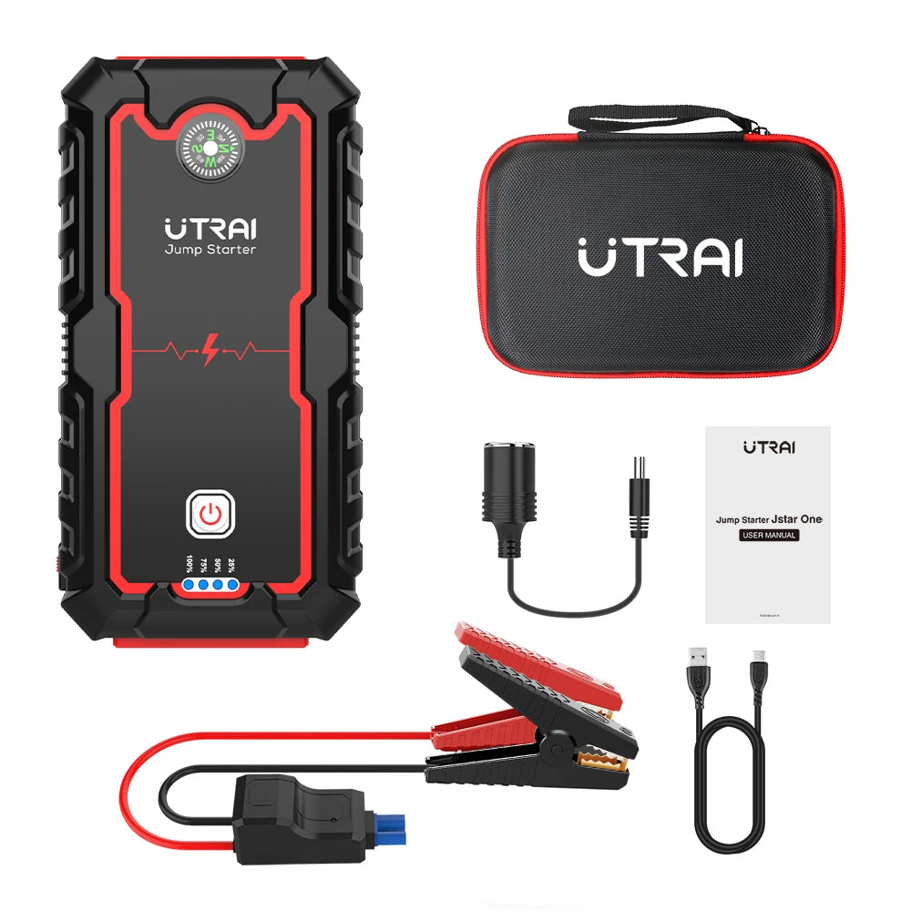 UTRAI Power Bank  2000A Jump Starter Portable Charger Car Booster 12V Auto Starting Device Emergency Car Battery Starter